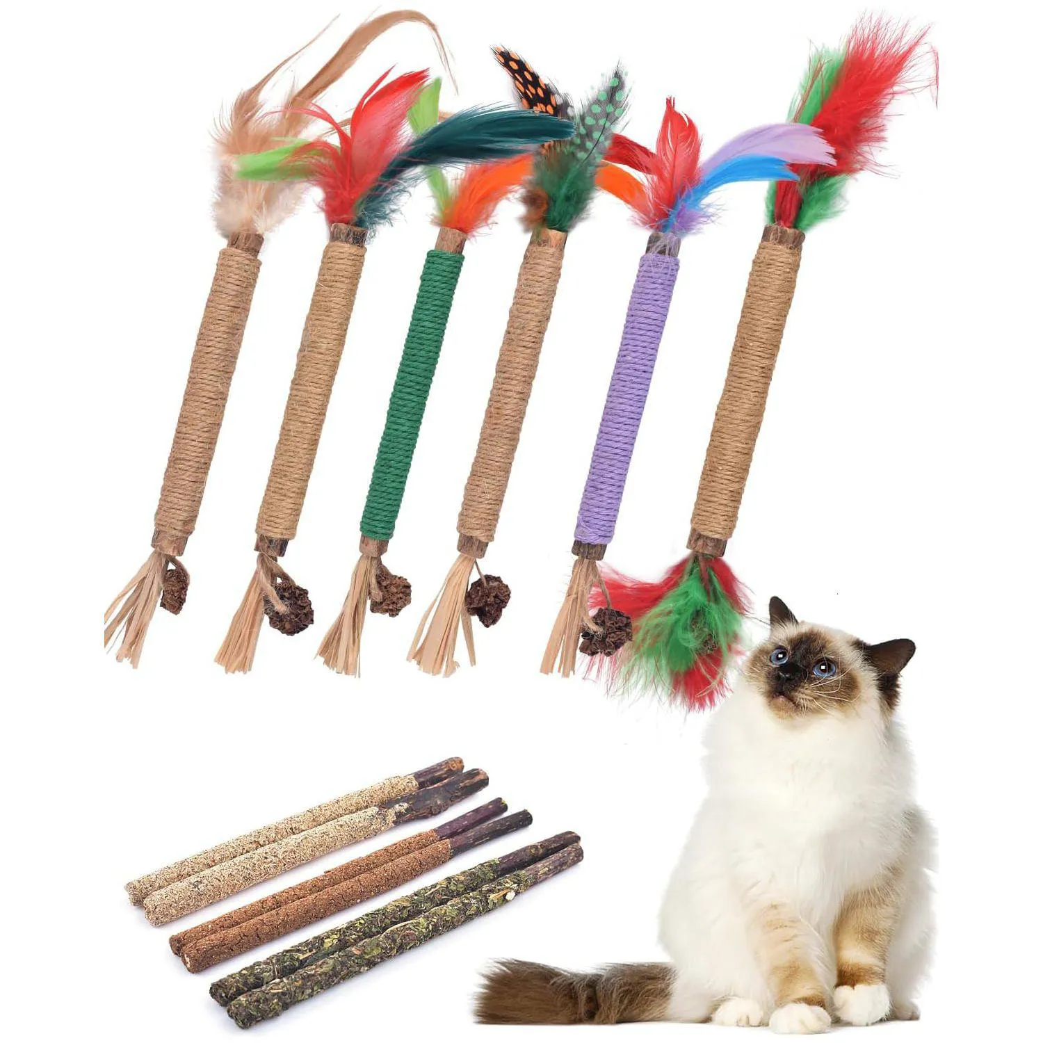 Palitos Masticables Para Gatos Tindtop Silvervine Con Hierba Gatera Natural