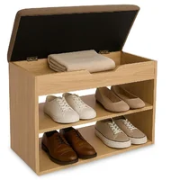 Mueble Organizador Zapatero-baúl 43x60x30 Madera/mocca