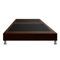 Base Cama Sommier Dividida 200x200 Café Microfibra
