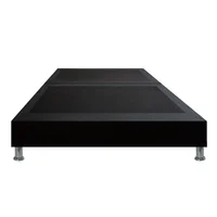 Base Cama Sommier Dividida 160x190 Negro Microfibra