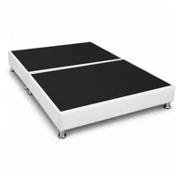 Base Cama Sommier Dividida 200x200 Blanco Ecocuero