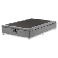 Base Cama Baul Hidraúlica 140x190 Gris Microfibra