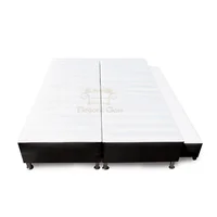 Cama Nido Denver Dividida 120x190 Negro Ecocuero