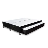 Cama Nido Denver Dividida 120x190 Negro Microfibra