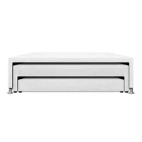 Cama Nido Triplex 3 Niveles 100x190 Blanco Ecocuero