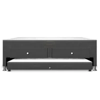 Cama Nido Duplex Con Cajones 90x190 Gris Microfibra