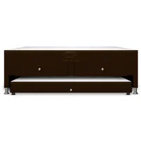 Cama Nido Duplex Con Cajones 120x190 Café Ecocuero