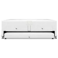 Cama Nido Duplex Con Cajones 100x190 Blanco Ecocuero