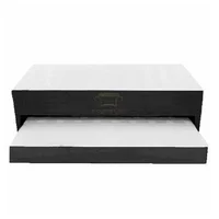 Cama Nido Duplex + Colchones Incorporados 100x190 Gris Ecocuero