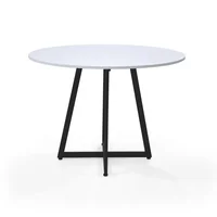Mesa de Comedor Redonda Malawi 76x105x105 Blanca
