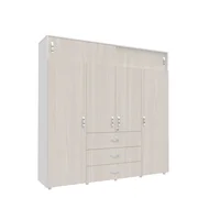 Closet Dual 200cm 200x200x49.8cm Blanco Niebla