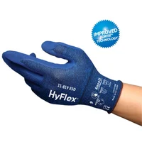 Guante Nylon/spandex Recubierto en Espuma de Nitrilo Hyflex Antiestatica- Talla 7 Set X5 Pares