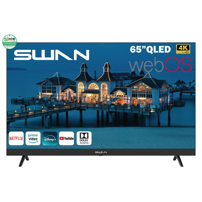 Televisor Swan 65" Uhd 4Kwebos Qled Smart