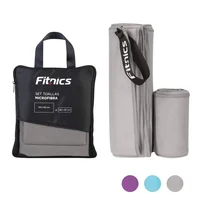 Toalla Microfibra Fitnics Set de 2 (120x60 +80x30) + Estuche