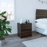 Mesa de Noche Trivor 47.2x40x32.3cm Nogal Set X 12 Unidades