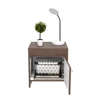 Mesa de Noche 41.6X40X35.2cm Colore Milan-Blanco Set X 8 Unidades