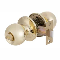Cerradura Pomo Baño Dorado Fixser
