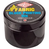 Tinta Linoleo Agua Tela 150ml Essdee Negro Fabi/black