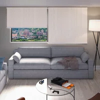 Cortina Enrollable Blackout Sinai Crema 100x180 cm Lider Cortinas Y Ambientes