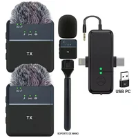 Micrófono de Solapa Inalámbrico Sx31 Pro + Estuche + Micrófono
