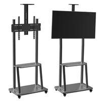 Soporte Piso Pedestal Tv Estante Móvil Mesa 32 a 70 Pulgadas Con Ruedas