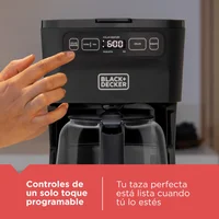 Cafetera 12 Tazas Programable Craf Cm0322 Black+Decker