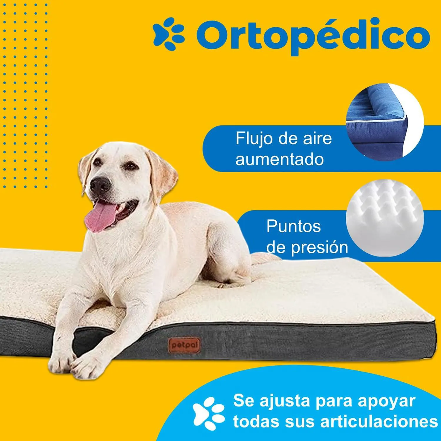 Cama Mascota Perro Reversible Lavable Mediana Petpal 3