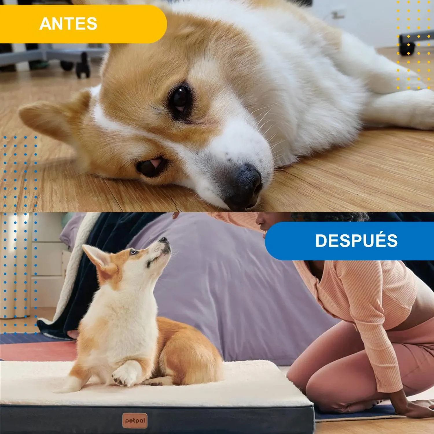 Cama Mascota Perro Reversible Lavable Mediana Petpal 5