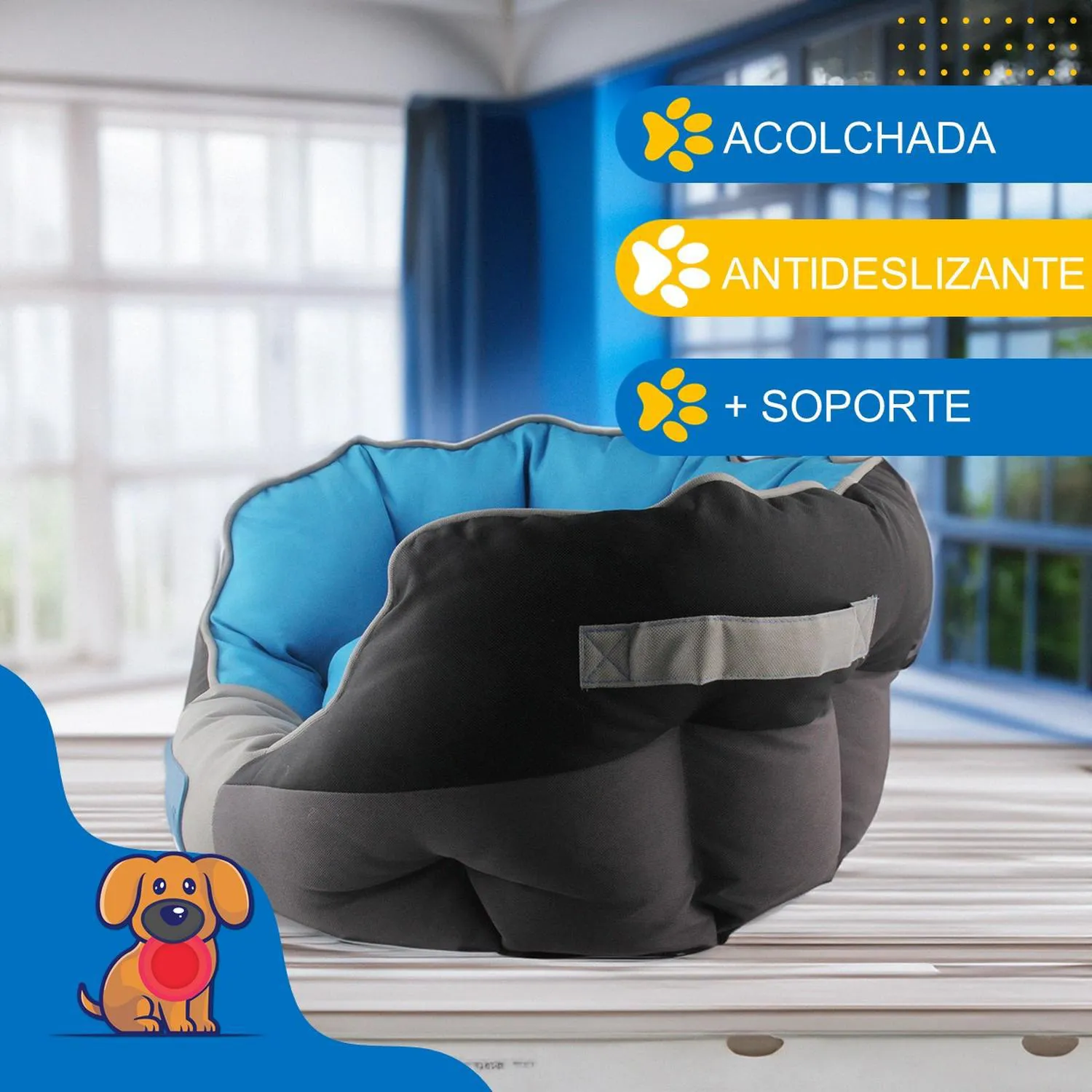 Cama Mascota Perro Gato Grande Petpal Lavable Acolchada