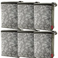 Lonchera Plegable 12latas Camuflado Blanco Set X 6 Unidades