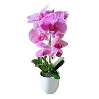 Planta Artificial Orquídea Matera Lisa 24x52 Cm Fucsia Florea