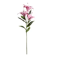 Flor Artificial Lirio 2 Flores 21x60 cm Rosado Florea