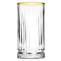 Set x4 Vasos Elysia Gold Trago Largo 12.25 Oz