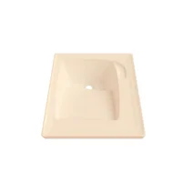 Lavadero 48X51 Cm Brillante Con Flauta Marfil