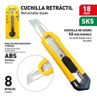 Bisturi Retractil 18mm Abs Blister