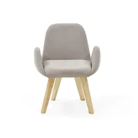 Silla de Comedor Mao 86x63x60 Tela Taupe