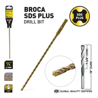 Brocas SDS Plus 1/4" x 10"