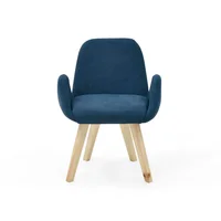 Silla de Comedor Mao 86x63x60 Tela Indigo
