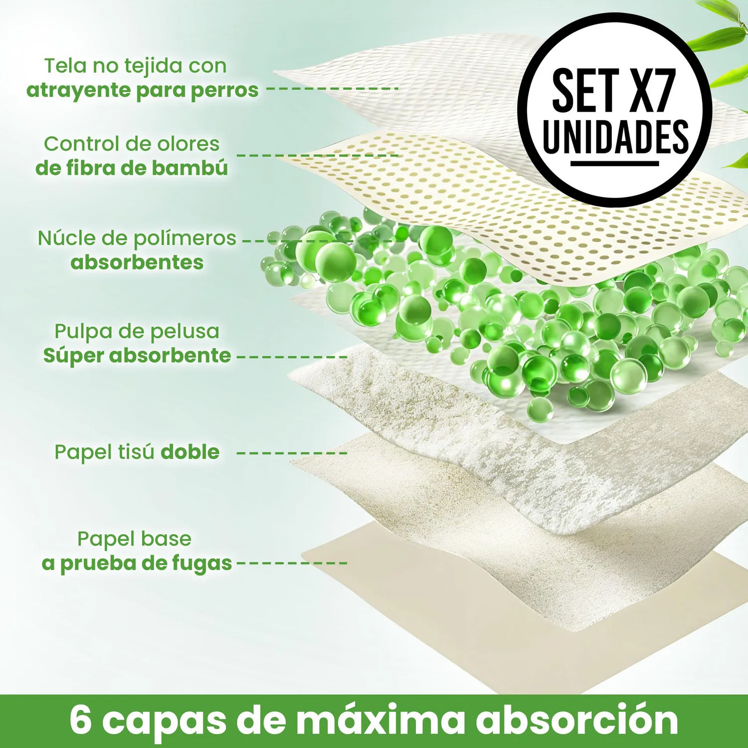 Toallas Acostumbradoras X7 Eco Bamboo Tapete para Mascotas 4