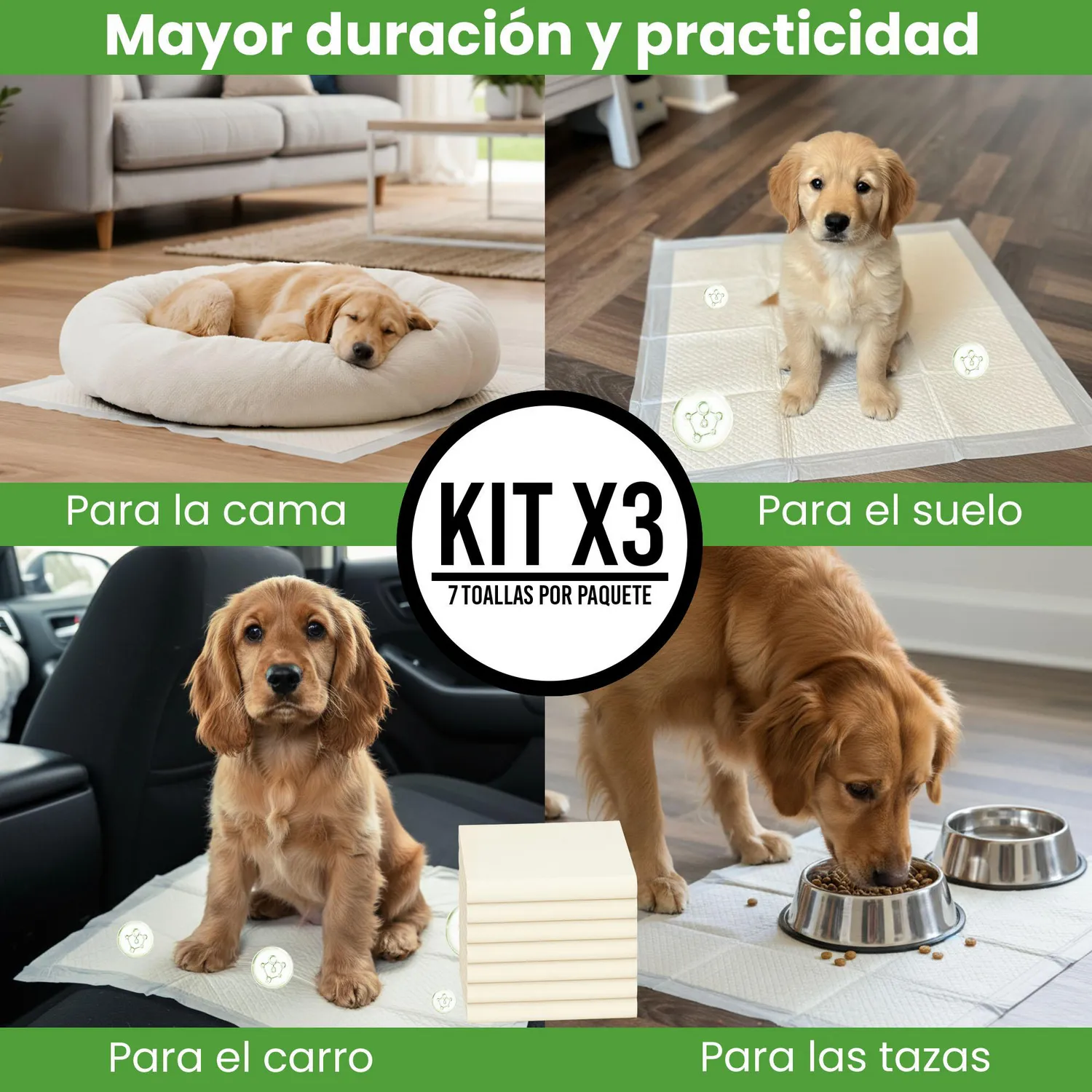 Toallas Acostumbradoras X21 Eco Bamboo Tapete para Mascotas 2
