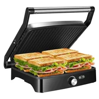 Sandwichera Grill Parrilla Sokany Antiadherente de 2000w