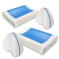 Set X4: 2 Almohadas Con Gel +2 Almohadas de Piernas
