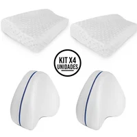Set x 2 Almohadas Memory Foam + 2 Almohada de Piernas
