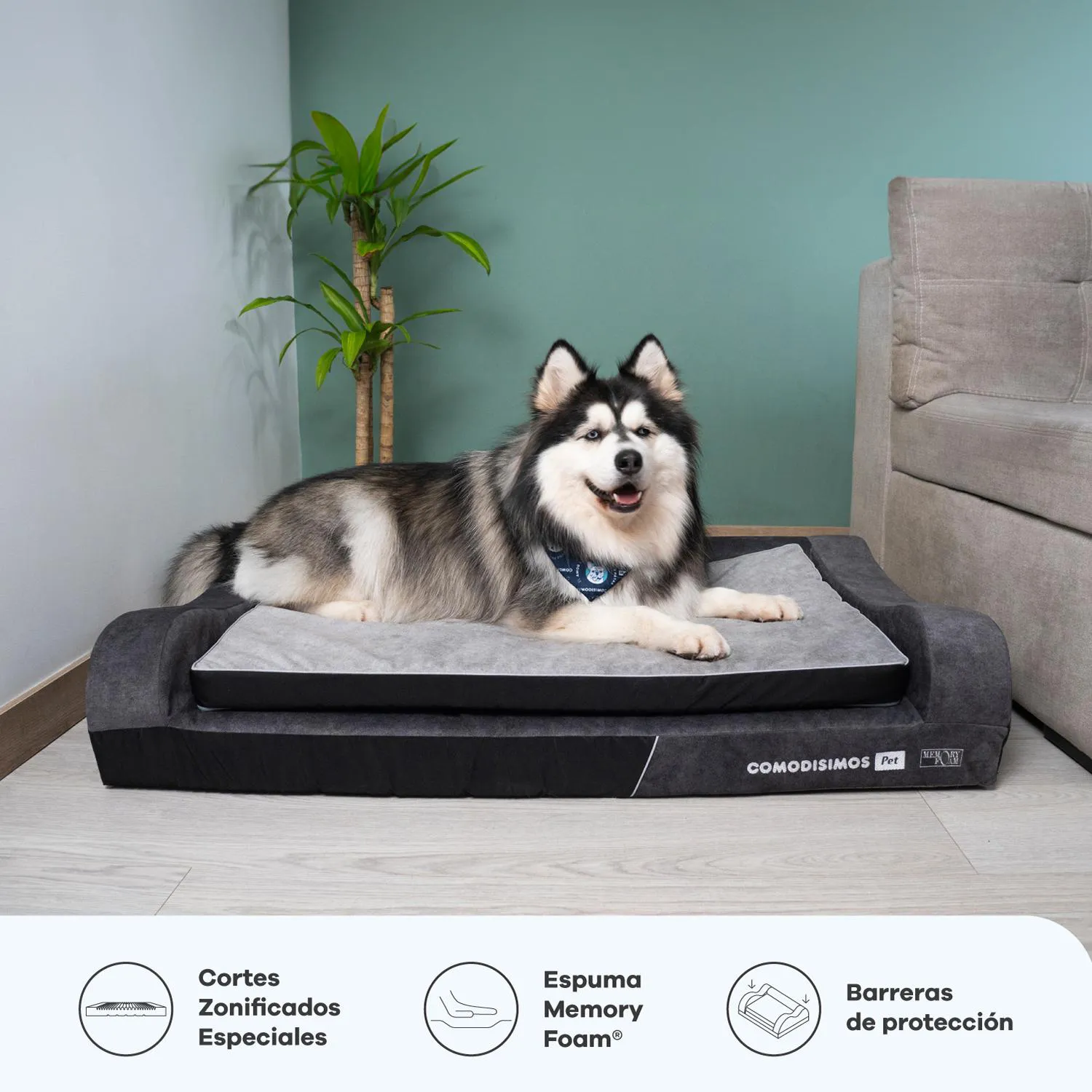 Cama para Perros Cozy Hug Gigante 90x140x18 4