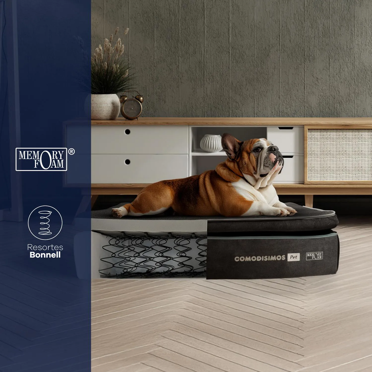 Cama para Perros Cozy Coils Gigante 90x140x18