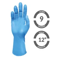 Guantes 100% Nitrilo. 12 Pulgadas Cal 11. Caja Por 25 Pares. Azul. Confort Ni 12" Set x 4