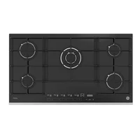Estufa Empotrable 5 Puestos 91x52 cm Gas Propano Vidrio Negro Pgp95emnny0