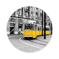 Cuadro Circular Tren 60 X 60 cm