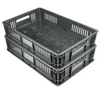 Set X2 Canastillas Plásticas Industrial 60x40x13cm Perforada