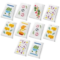 Set X10 Limpiones de Cocina 30x50cm 100% Algodón Decorativos